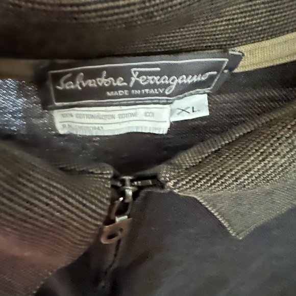 Salvatore Ferragamo Men's Zip Polo Shirt Size XL - Picture 4 of 6